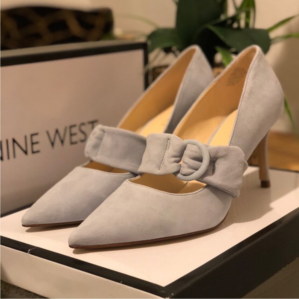 Nine West light blue heels. Never been worn size 7